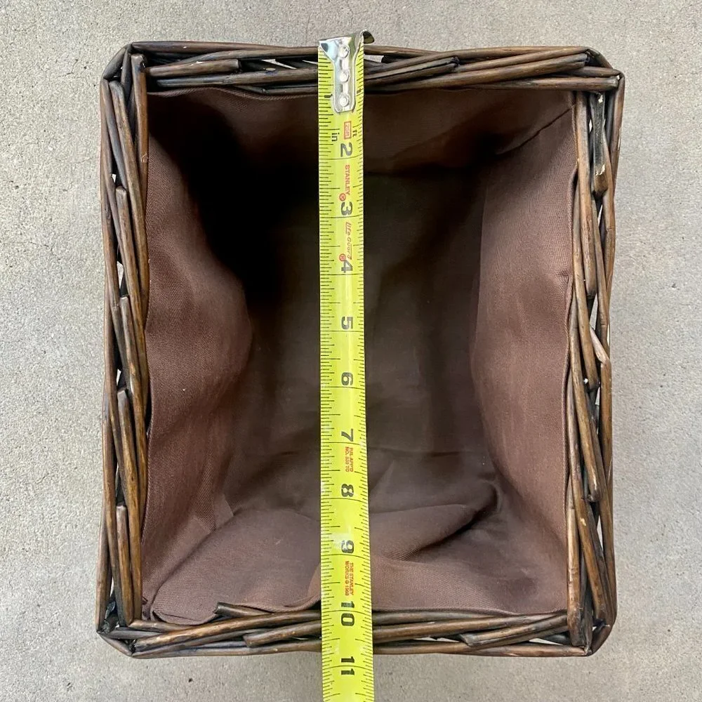 Natural Brown Wicker Storage Basket